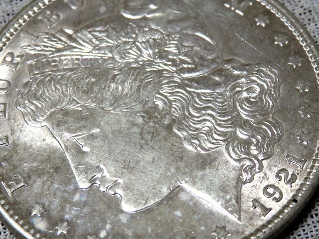 外国銭 アメリカ 1921年 1ドル銀貨 モルガンコイン 外国コイン_画像5