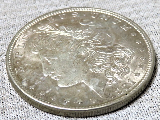 外国銭 アメリカ 1921年 1ドル銀貨 モルガンコイン 外国コイン_画像3