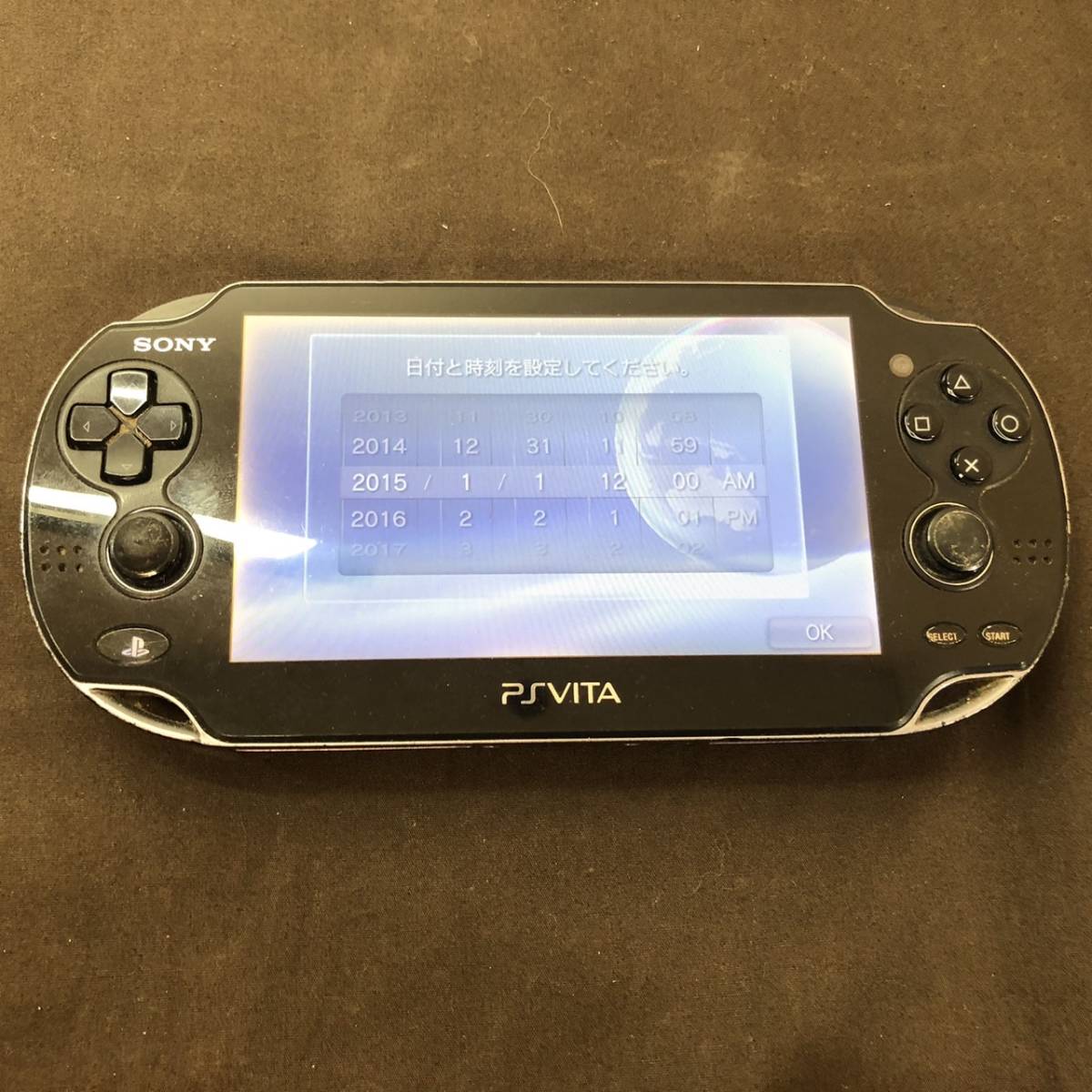 ●【MH-6365】中古品 SONY ソニー PS Vita PlayStation Vita PCH-1000 ヴィータ 初期化済み【レターパックプラス可】_画像1