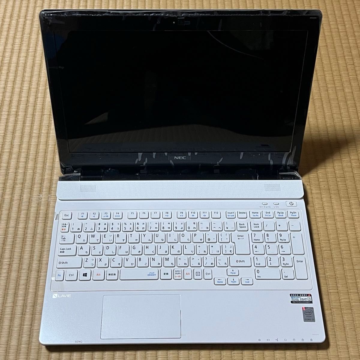 NEC LAVIE ノートパソコン PC-NS350BAW SSD 256GB / RAM 4GB