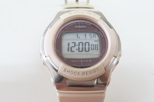 4124/dt/12.25 CASIO カシオ Gショック Baby-G マルチバンド6 BGD-1300 レディース腕時計 動作品（88823）_画像1