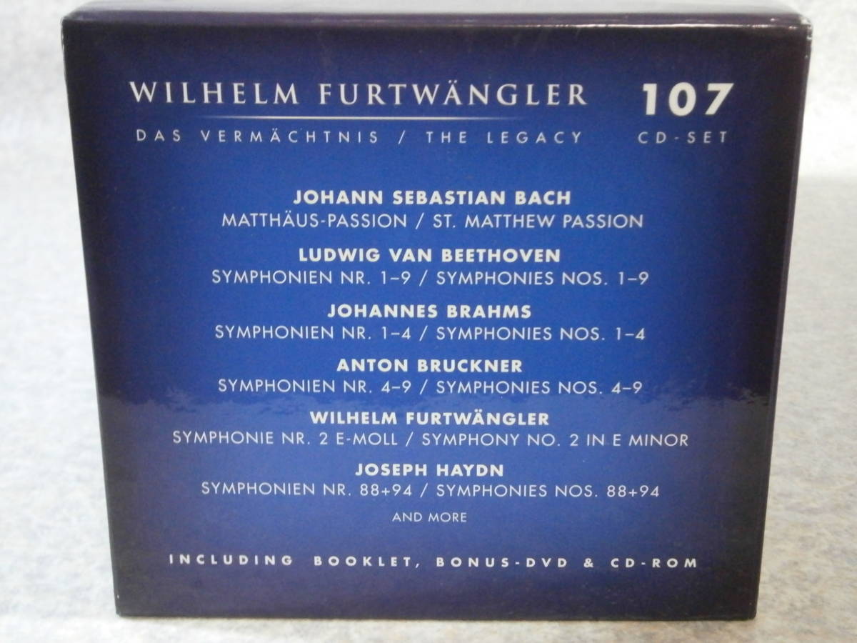 ヴィルヘルム・フルトヴェングラー/Wilhelm Furtwngler The Legacy BOX 107CD+CD-ROM+Bonus DVD_画像8