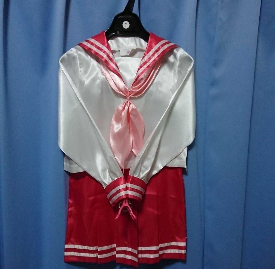 Yahoo!オークション - サテン らきすた セーラー服 制服 Yahoo!オークション - サテン らきすた セーラー服 制服