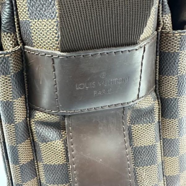 仙9 LOUIS VOUITTON ダミエ ナヴィグリオ N45255 ショルダーバッグ ルイヴィトン ブラウン 斜めがけ エベヌ_画像7