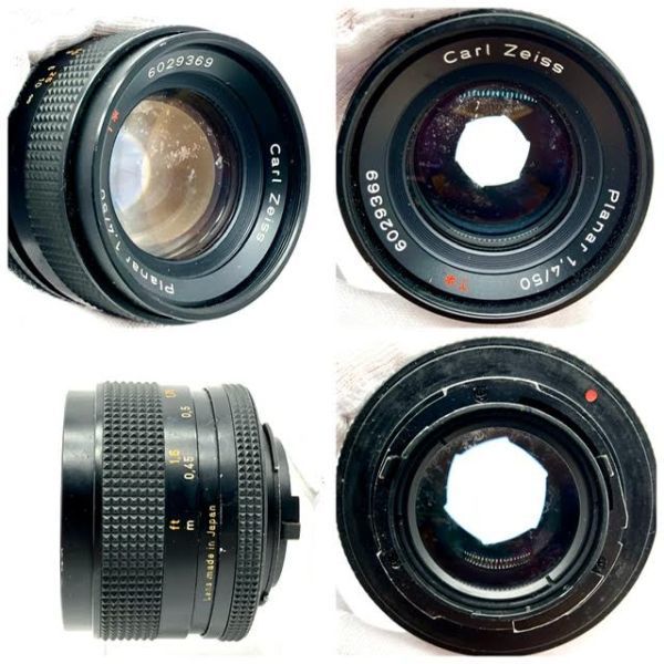 仙14 CPONTAX RX / Carl Zeiss Planar 50mm f/1.4 T* コンタックス 一眼レフ フィルム カメラ 通電確認済_画像9