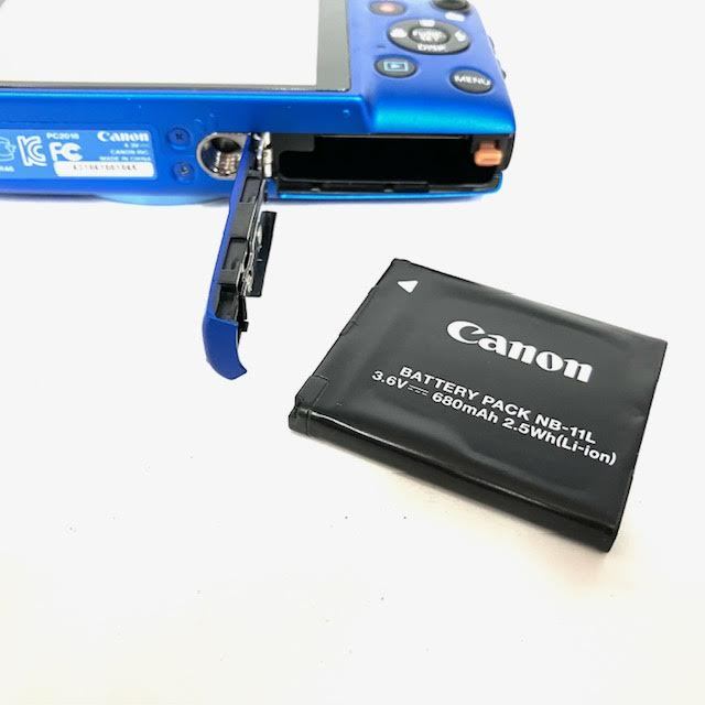 仙106【通電確認済み】Canon IXY 90F CANON ZOOM LENS 8x IS 5.0-40.0mm 1:3.2-6.9 キャノン/キヤノン ブルー コンパクトデジタルカメラ_画像7