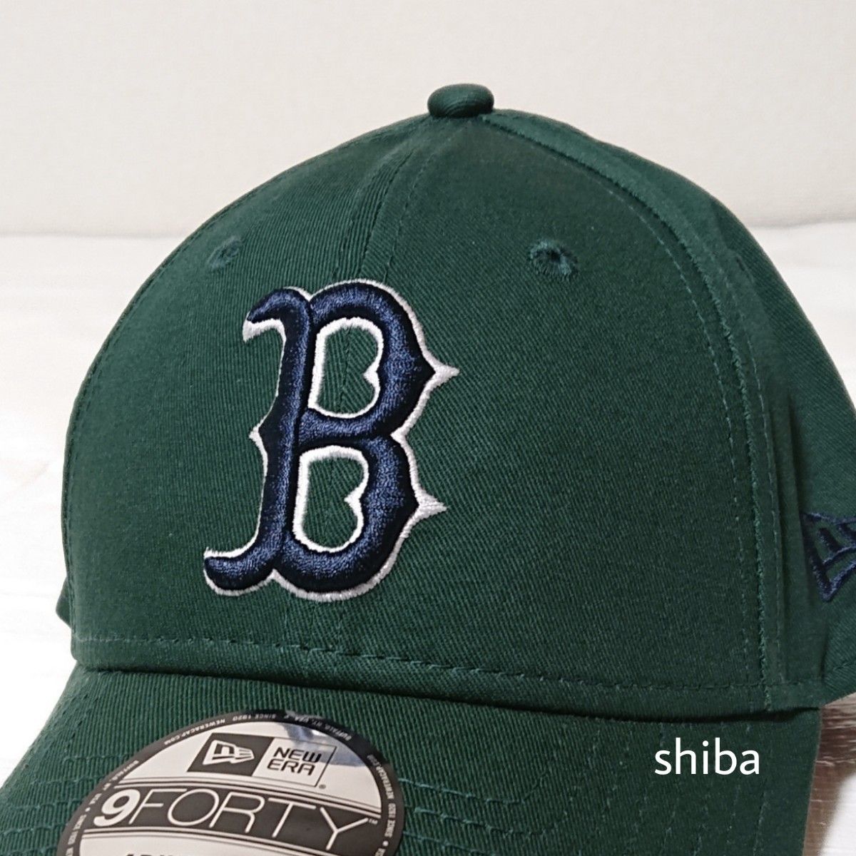 NEW ERA ニューエラ 正規品 キャップ 帽子 緑 ダーク グリーン ネイビー BOS レッドソックス MLB ユニセックス