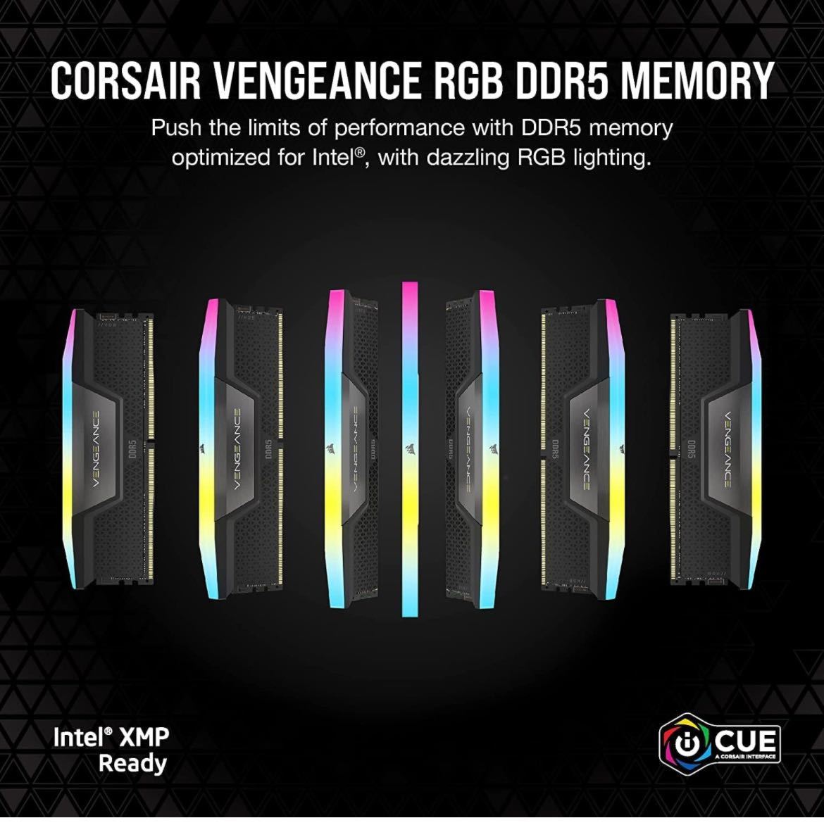 2024の新作 CORSAIR DDR5-6400MHz デスクトップPC用メモリ VENGEANCE