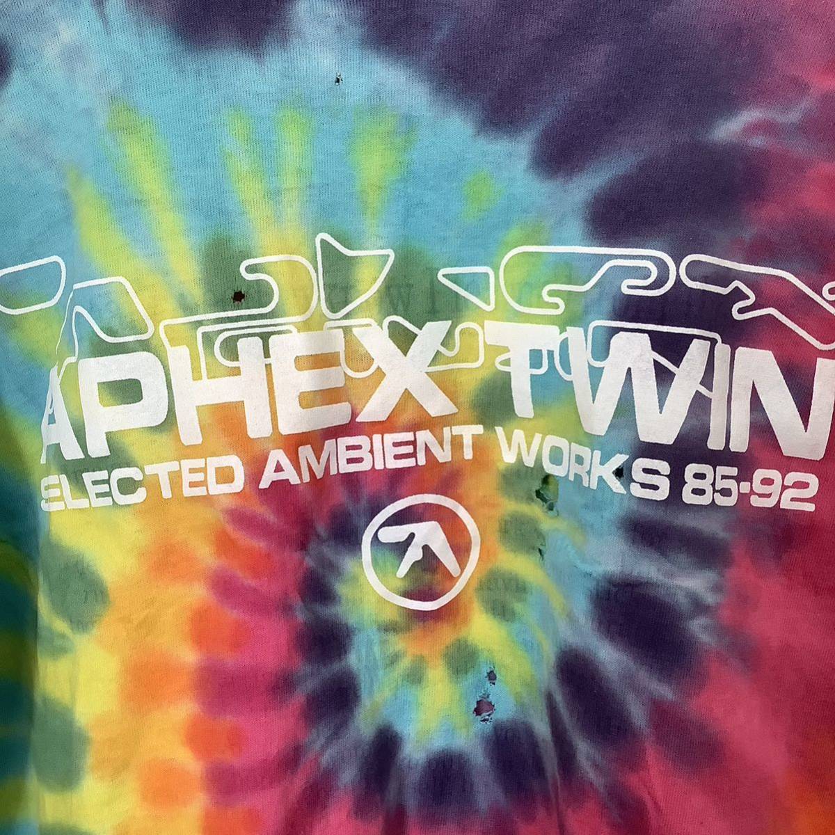 スペシャル 1990s Aphex Twin Selected Ambient Works タイダイ ヴィンテージ Tシャツ Fruit of the Room製 80s 90s _画像5
