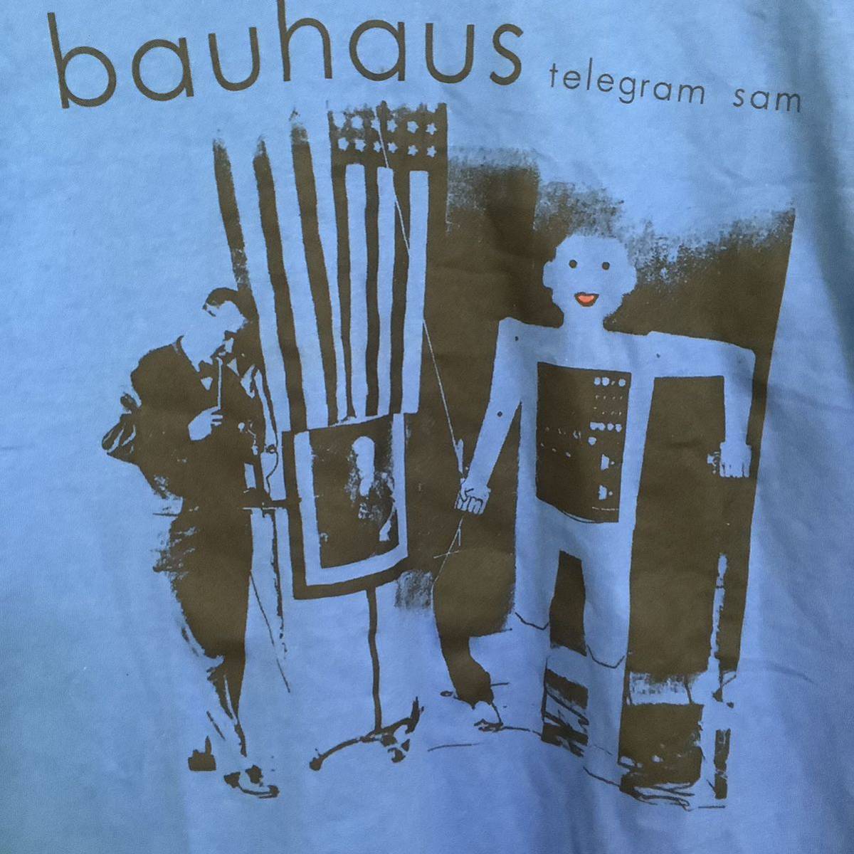 デッドストック 1980s-90s Bauhaus Telegram Sam 当時もの Hanes製 サイズM ゴシックロック 80s 90s Tシャツ ヴィンテージ 音楽_画像4