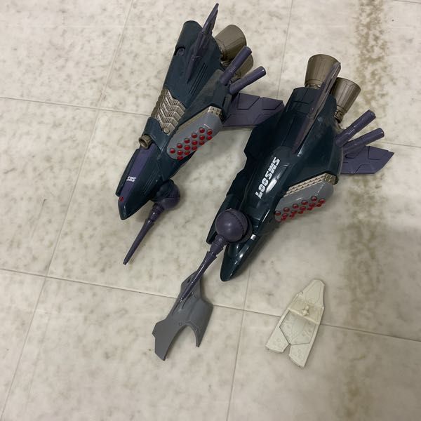 1円〜 ジャンク 箱無 バンダイ DX超合金 マクロスF VF-25F メサイアバルキリー 早乙女アルト機、アーマードパーツ_画像9