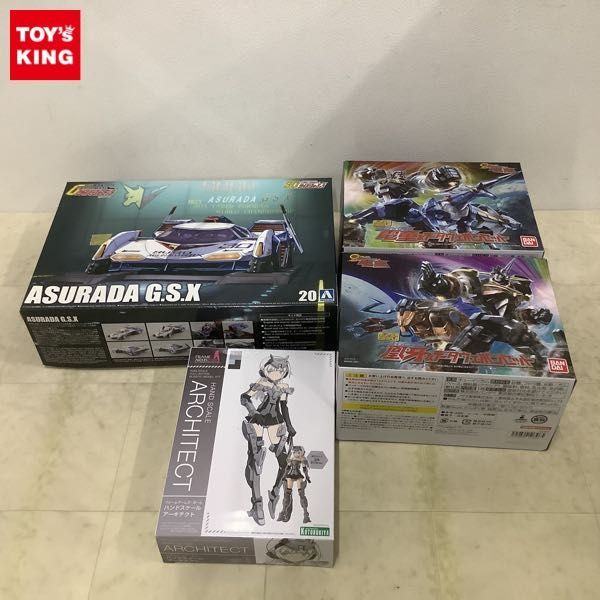 1円〜 未開封含 アオシマ 等 1/24他 サイバーフォーミュラ アスラーダ G.S.X フレームアームズ・ガール ハンドスケール アーキテクト他_画像1