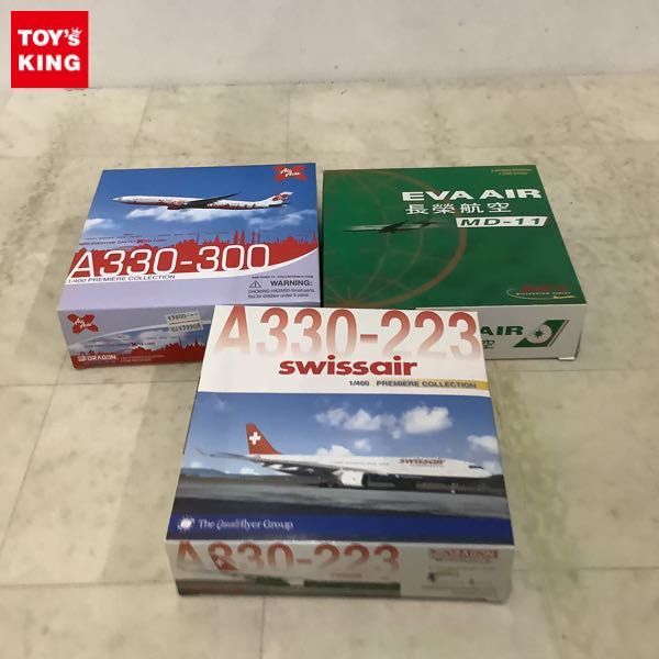 1円〜 ドラゴンウイングス 等 1/400 swissair A330-223 Air Asia A330-300 他_画像1