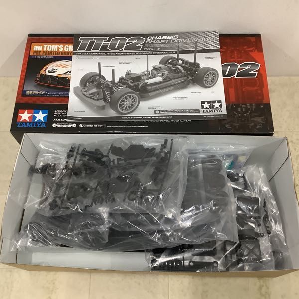 1円〜 欠品 タミヤ 電動RC 4WDレーシングカー 1/10 au TOM’S GR Supra TT-02シャーシ_画像2