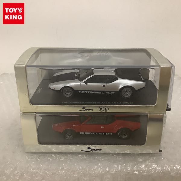 1円〜 Spark 1/43 De Tomaso Pantera GTS 1972 De Tomaso Pantera GT4 1972 レッド_画像1