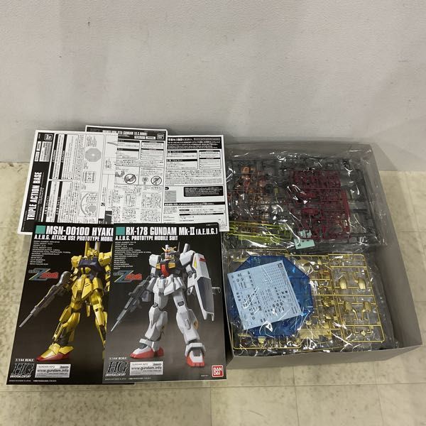 1円〜 HGUC 1/144 機動戦士Zガンダム ゼータガンダム U.C.OO88 百式 ガンダムMk-II エゥーゴ仕様セット グリプス戦役スペシャルカラー_画像2