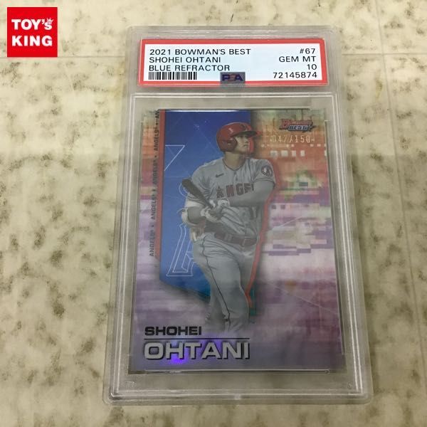 1円〜 PSA10 2021 TOPPS BOWMAN’S BEST 67 大谷翔平 047/150_画像1