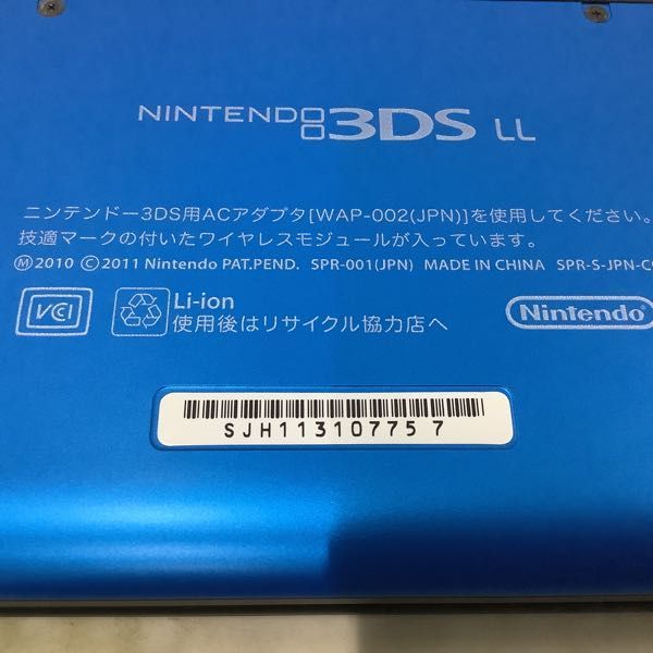 1円〜 動作確認/初期化済 箱無 ニンテンドー3DS LL SPR-001(JPN) 本体 ブルー×ブラック_画像4