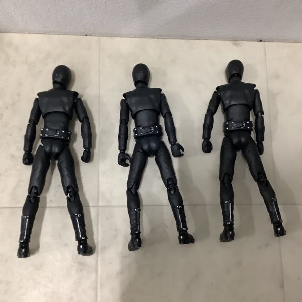 1円〜 バンダイ S.H.Figuarts 仮面ライダー ショッカー戦闘員 黒 世界征服! ショッカー戦闘員決戦セット_画像3