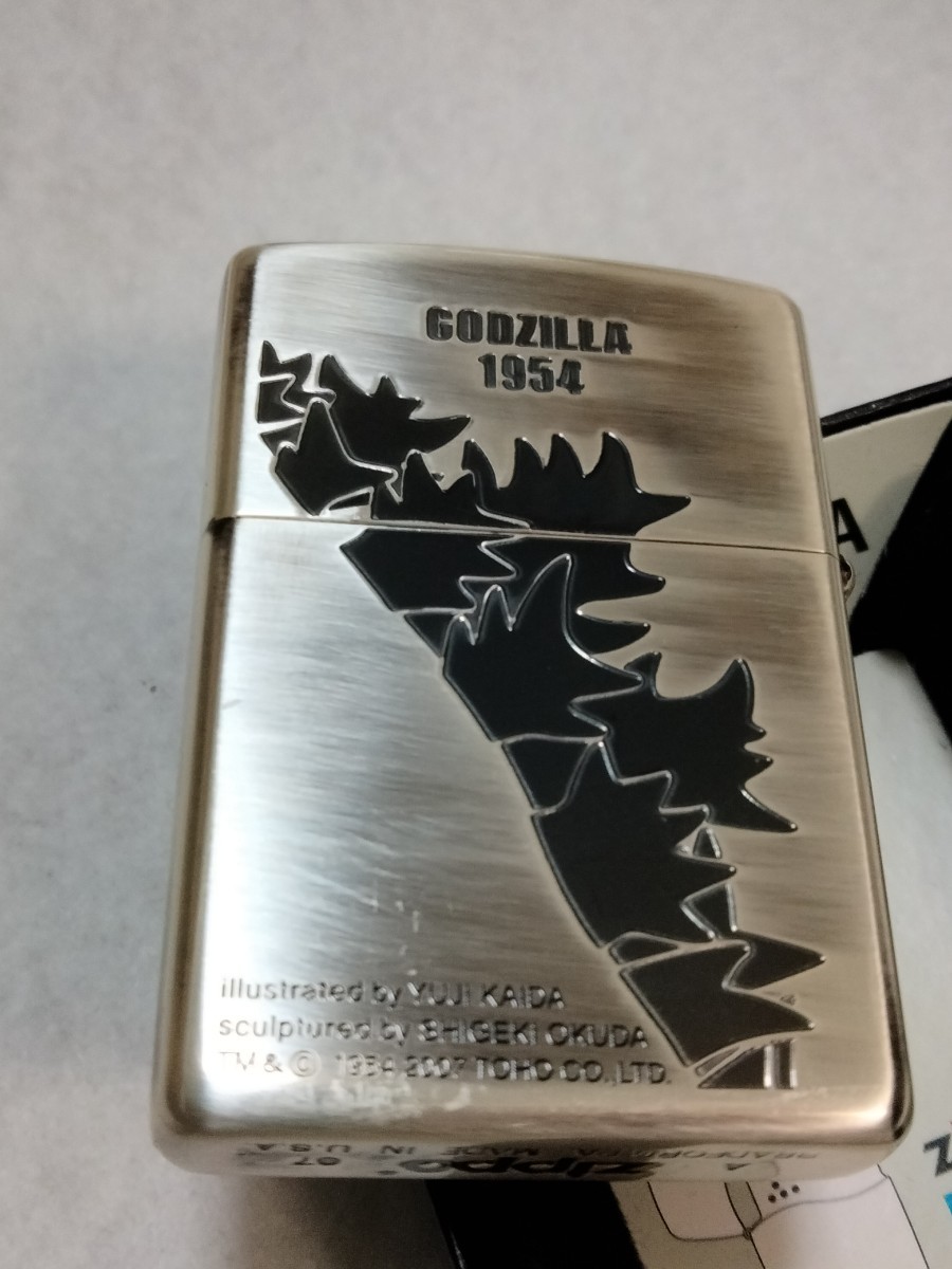 zippo GODZILA ゴジラ 立体メタル 2007年製 展示未使用_画像3