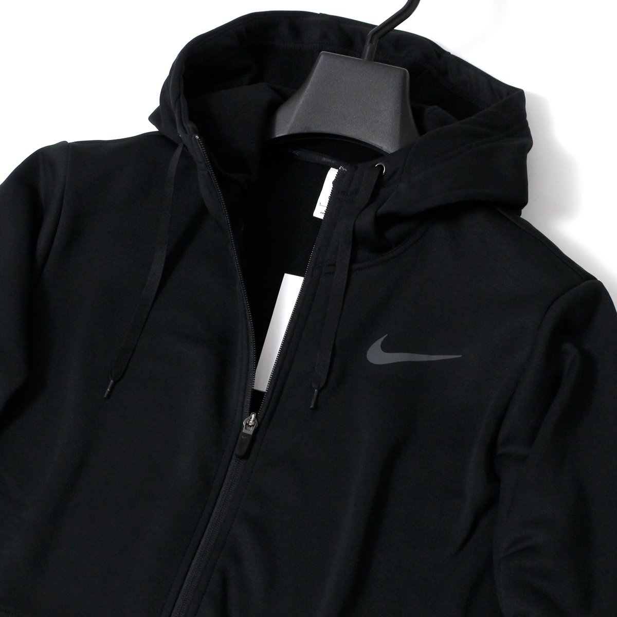 新品 秋冬 NIKE ナイキ Therma-FIT 裏起毛 ジップアップ パーカー 2XL 黒 ジャケット フリース フルジップ フーディー メンズ ◆SZ1397C_画像4