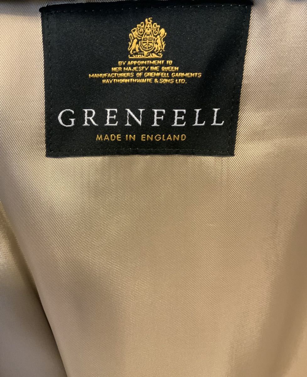グレンフェル Grenfell トレンチコート size38 made in England 英国製 アクアスキュータム バーバリー _画像3