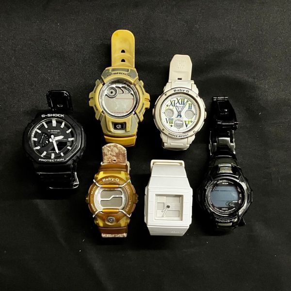 CLM672T 腕時計 CASIO カシオ Baby-G/G-SHOCK 6点 レディース腕時計 メンズ腕時計 まとめ_画像1