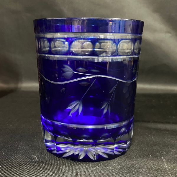 BAM612H 江戸切子 ロックグラス グラス 8客 伝統工芸 色被硝子 まとめ_画像7