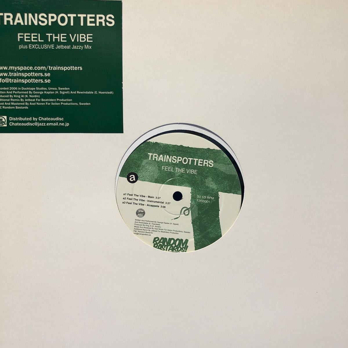 b 12インチ TRAINSPOTTERS Feel The Vibe LP レコード 5点以上落札で送料無料_画像1