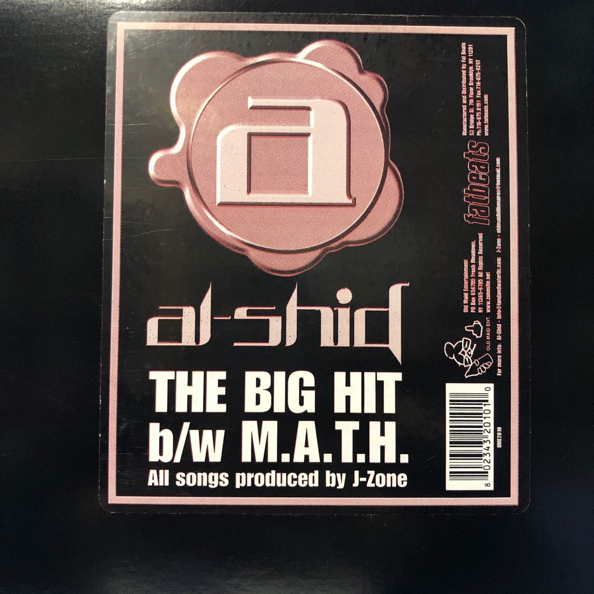 b 12インチ ai-shid THE BIG HIT b/w M.A.T.H LP レコード 5点以上落札で送料無料_画像1