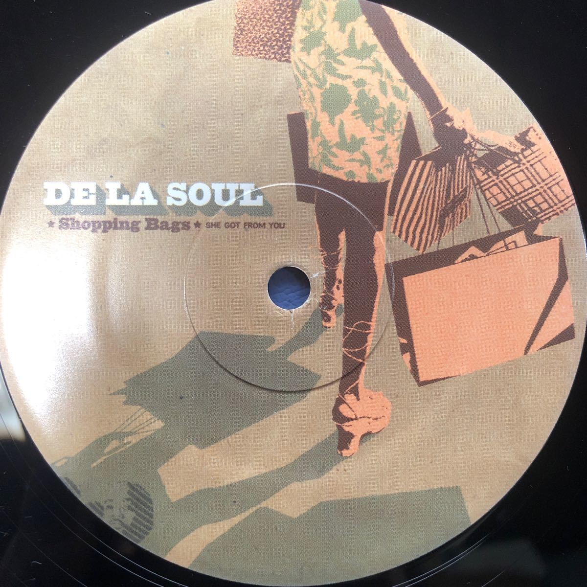 b 12インチ De La Soul デラソウル Shopping Bags The Grind Date LP レコード 5点以上落札で送料無料_画像3
