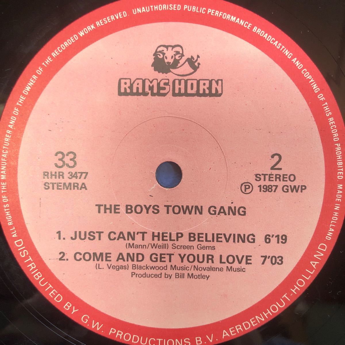 b 12インチ THE BOYS TOWN GANG Can’t Take My Eyes Off You LP レコード 5点以上落札で送料無料_画像3