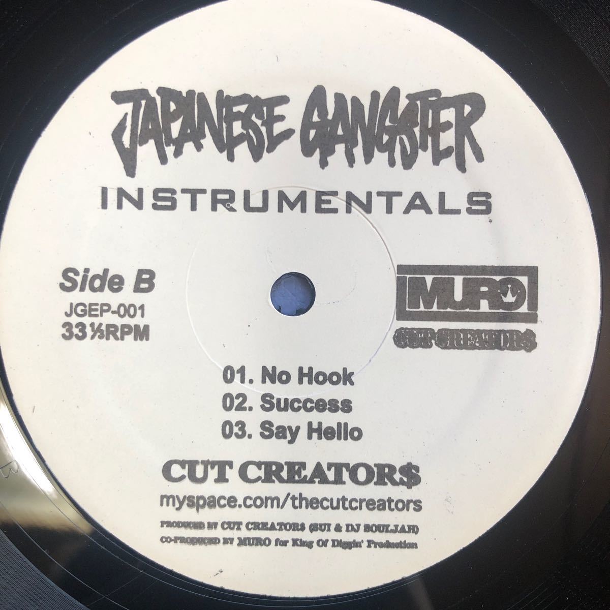 b 12インチ JAPANESE GANGSTER INSTRUMENTALS LP レコード 5点以上落札で送料無料_画像3