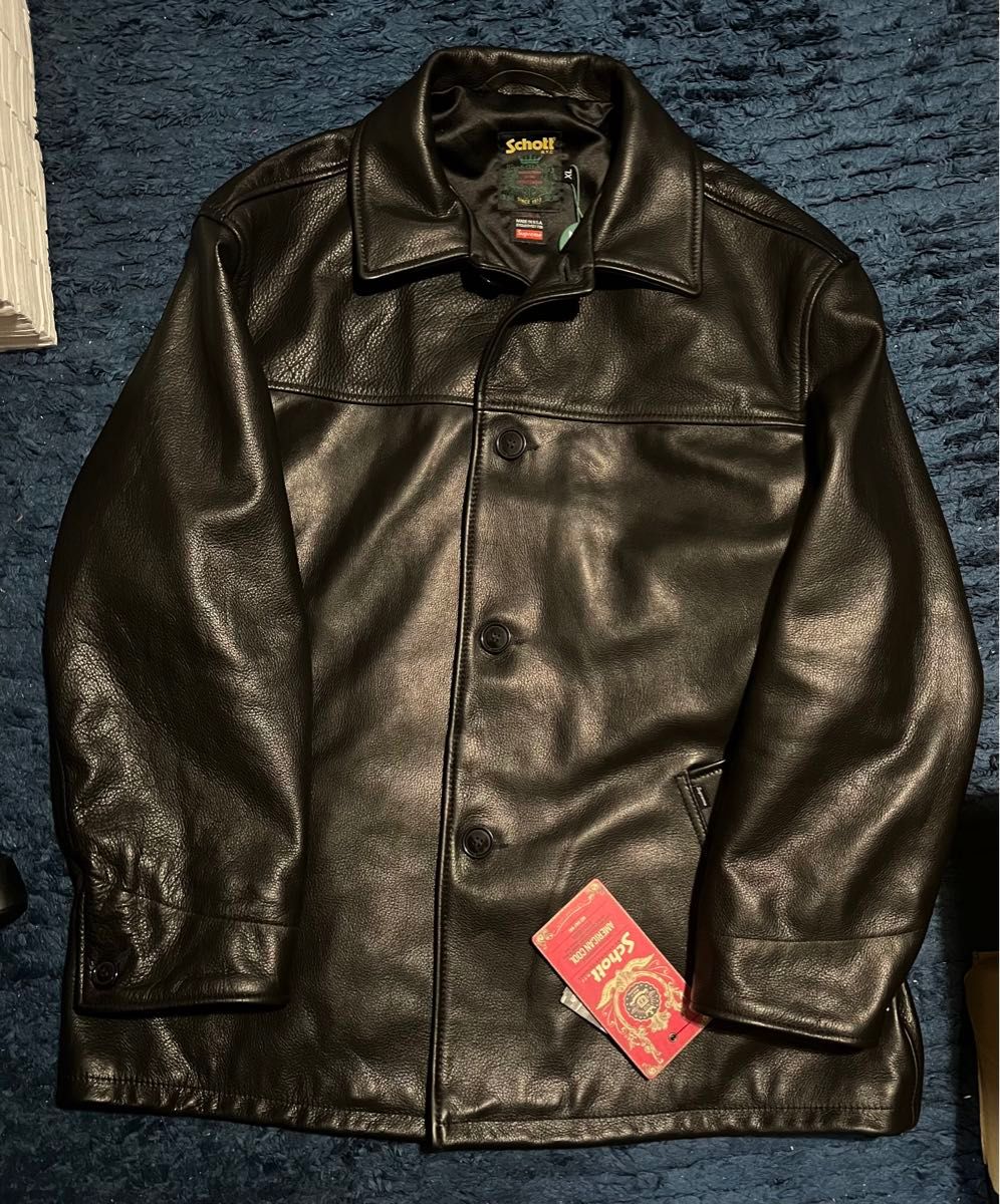 supreme schott car coat XL