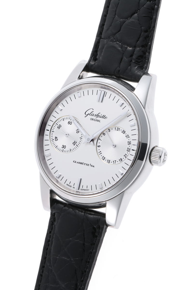 GLASHUTTE ORIGINAL グラスヒュッテオリジナル セネタ ハンドデイト オートマチック Cal.39 1-39-58-02-02-04 SS メンズ 時計 2210321_画像3