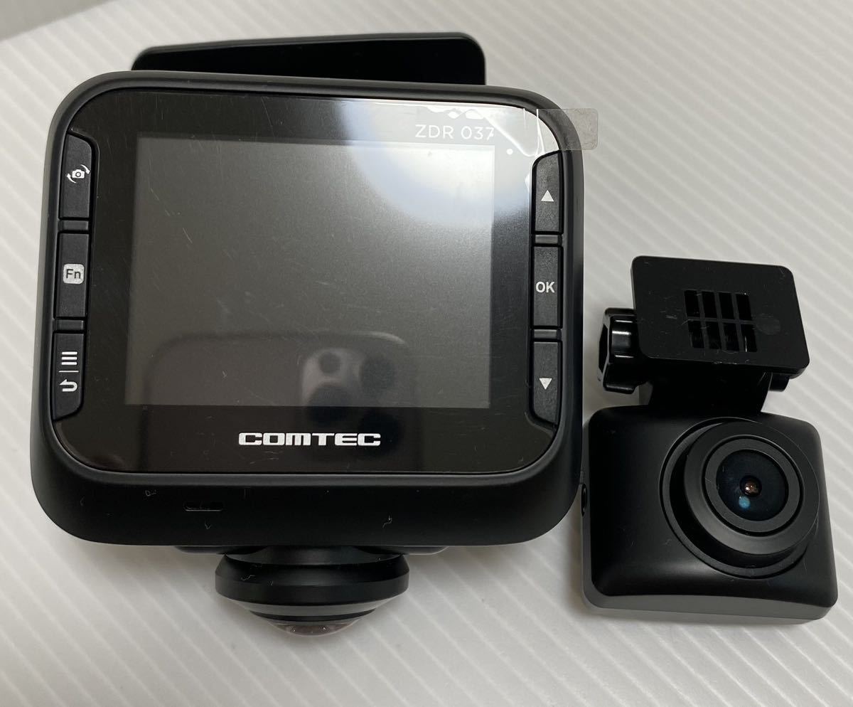 コムテック 車用 ドライブレコーダー 360度全方位+リヤカメラ搭載 ZDR037 800万画素360°カメラ全方位録画 STARVIS搭載リヤカメラ 日本製_画像2