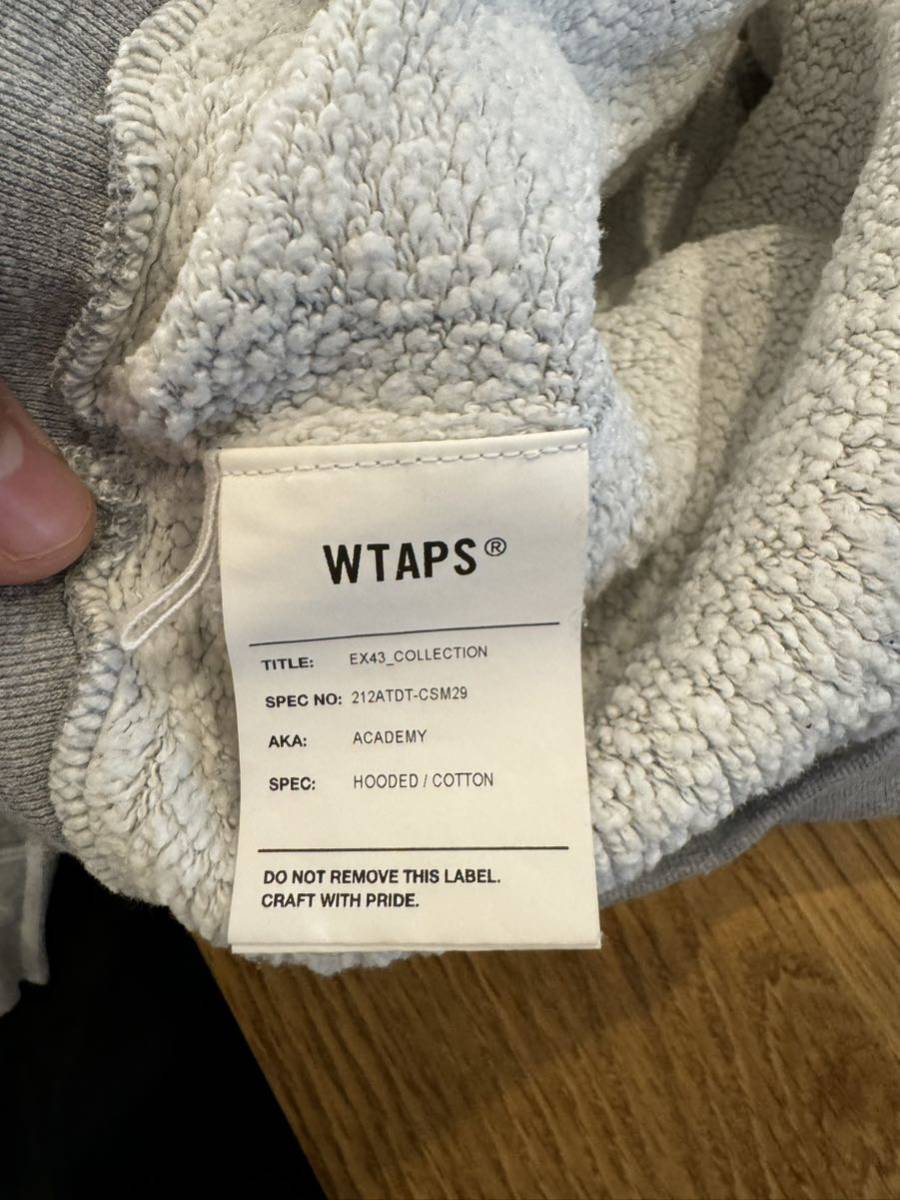 WTAPS 21AW academy スウェット パーカー グレー XL DSPLN_画像5