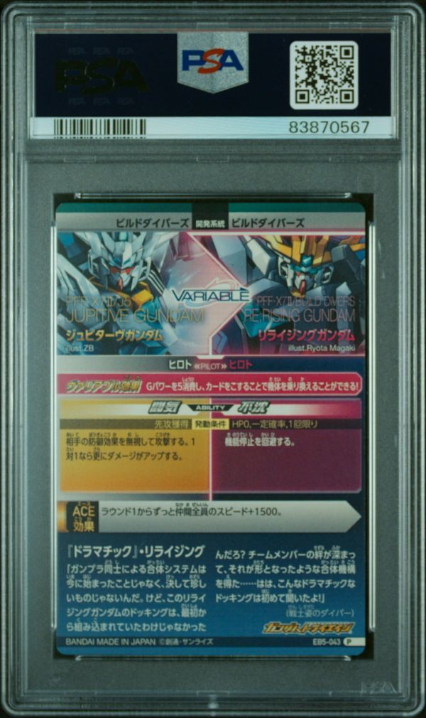 PSA10 EB5-043 EB5-070 リライジングガンダム / ヒロト&メイ PSA10 EB5-043 EB5-070 リライジングガンダム / ヒロト&メイ
