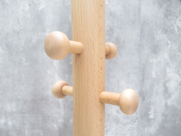  Akita woodworking .. design research place coat hanger ... beech material purity 