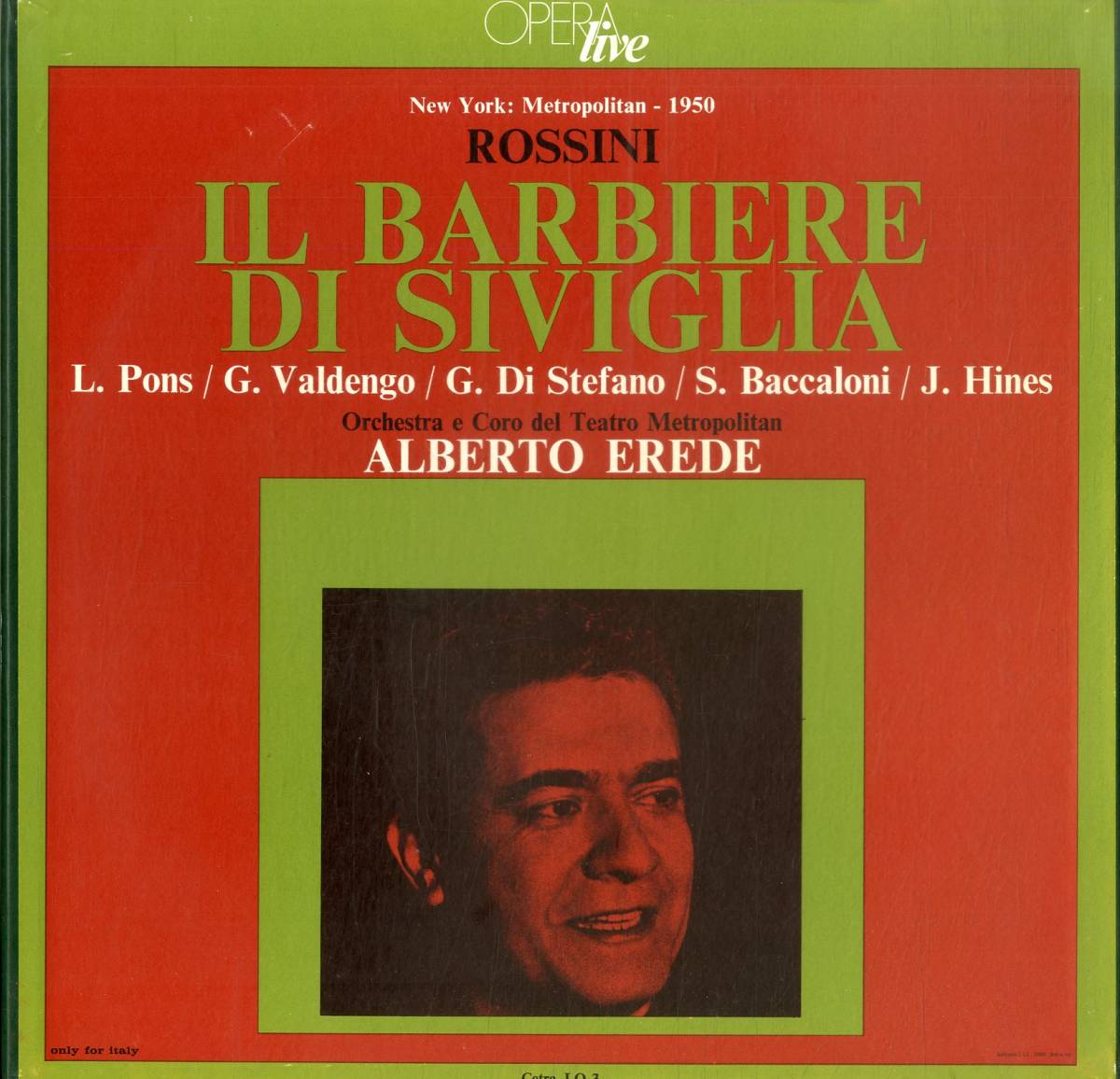 A00530197/●LP3枚組ボックス/Alberto Erede「Rossini: Il Barbiere Di Siviglia」_画像1