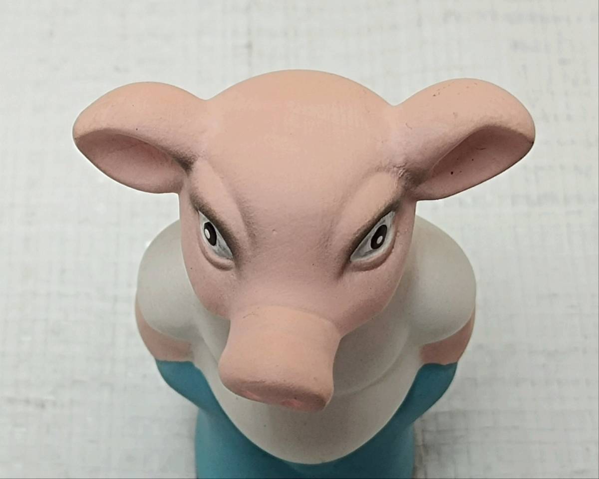 ・ビンテージ　ブタの陶器人形置物　PIG セラミックドール_画像6