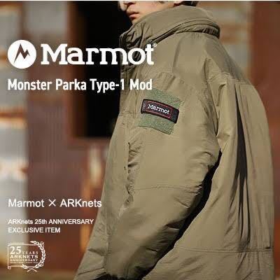 Marmot マーモット 【ONLY ARK】別注 Monster Parka Type-1 Mod ￥49,500（税込）★５回着
