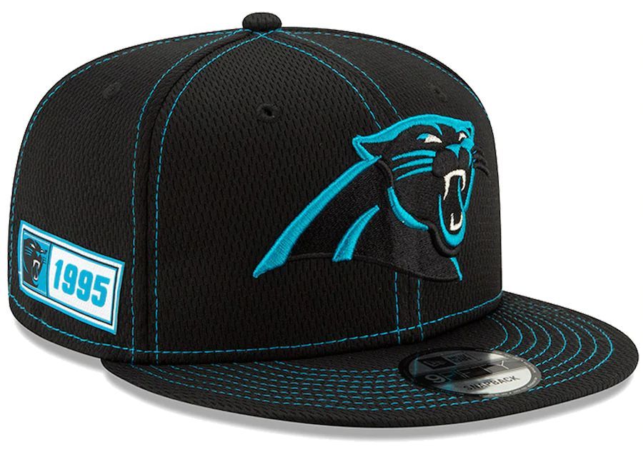 ラスト1 限定100周年記念 NEWERA ニューエラ Panthers カロライナ パンサーズ 帽子 スナップバック キャップ 黒 9Fifty アメフト USA正規品_画像1