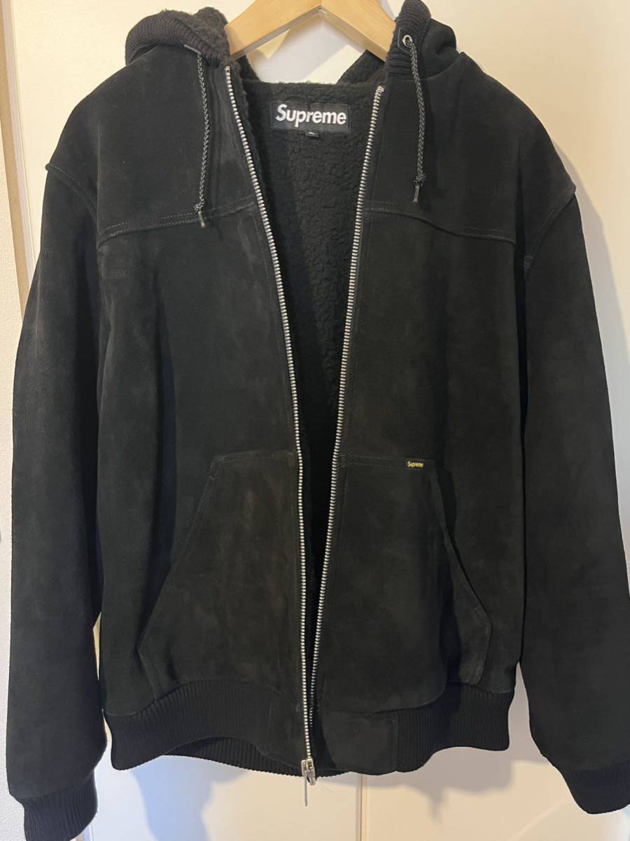 Supreme Hooded Suede Work Jacket Black XLサイズ シュプリーム Supreme Hooded Suede Work Jacket Black XLサイズ シュプリーム