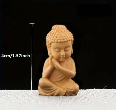 *N20231125. Buxus microphylla material tree carving manner Buddhist image * handicraft ( new goods * unused )