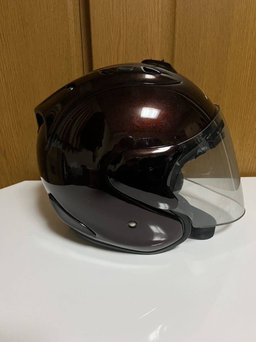 Arai ジェットヘルメット SZ-RAM4 LTD グラスマルーン　サイズXL 中古　美品_画像3