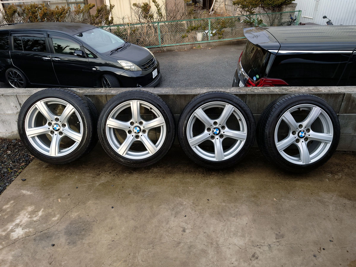 ■BMW・Z4(E89) 純正ホイール＆タイヤセット 17inch 8J 5穴 PCD120 オフセット29 225/45R17純正戻しに■_画像1