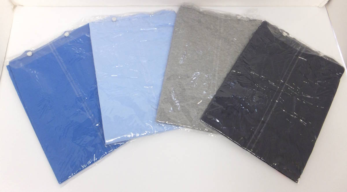 【よろづ屋】未使用：McCOLBY 長袖Tシャツ ロンT メンズ 4枚セット 青・水色・灰色・紺 Sサイズ 綿100% 抗菌防臭加工 日本製(M0526)_画像5