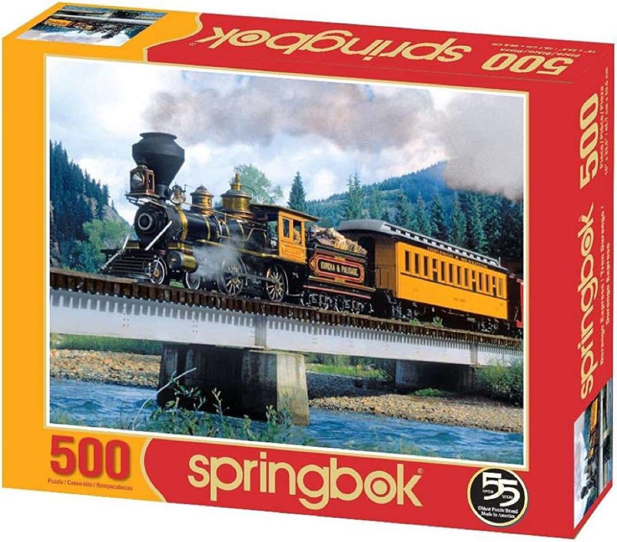 Springbok & Durango Express" ジグソーパズル　500ピース　列車　電車　プレゼント　電車好き　
