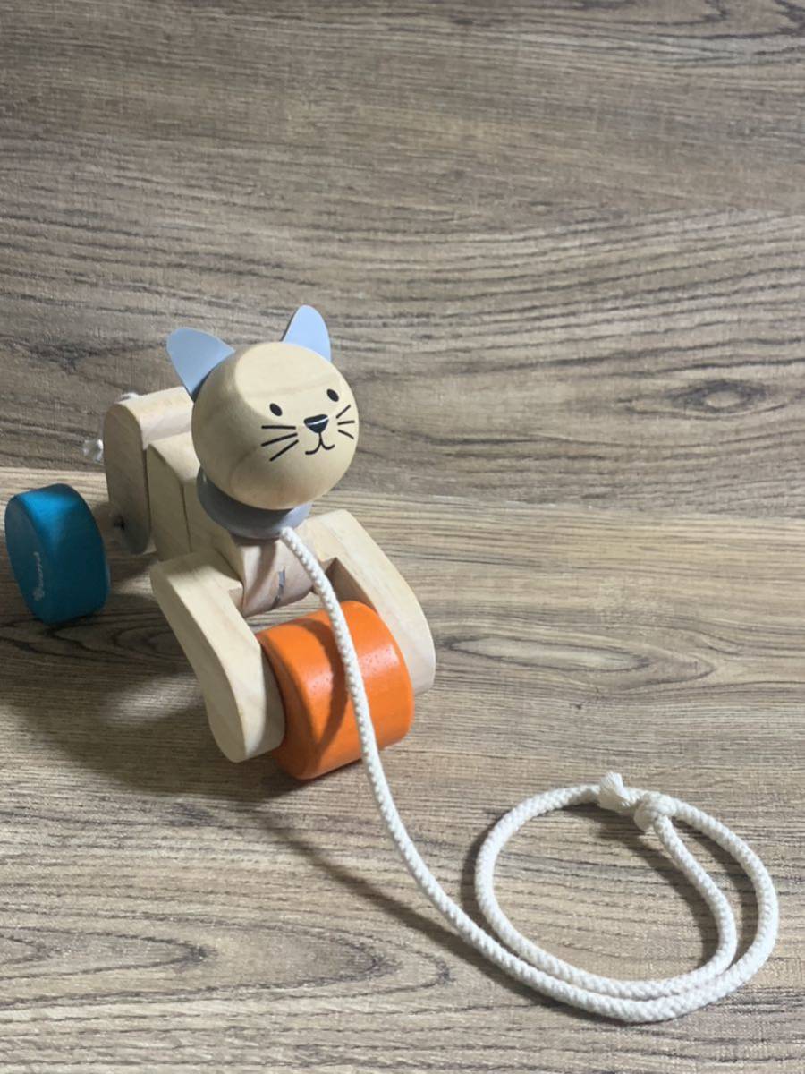 おさんぽキャット プルトイ 木のおもちゃ 石川玩具_画像10